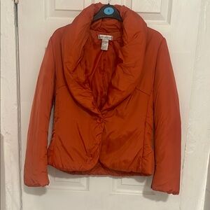 Women's Orange Puffer Jacket